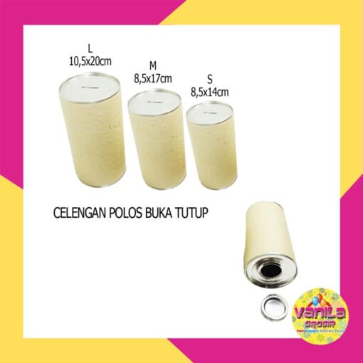 Celengan Kaleng Polos Ukuran L