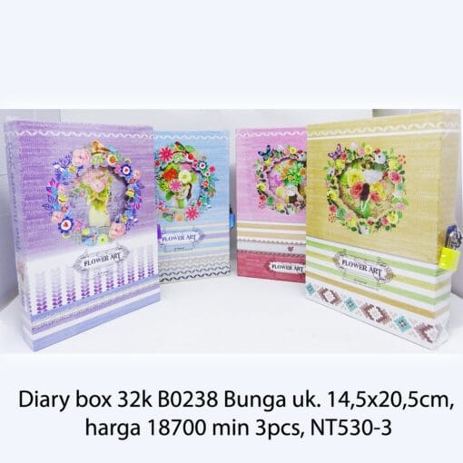 Diary box 32k B0238 Bunga