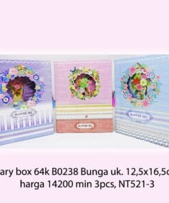 Diary box 64k B0238 Bunga