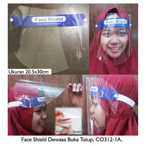 FACE SHIELD BUKA TUTUP