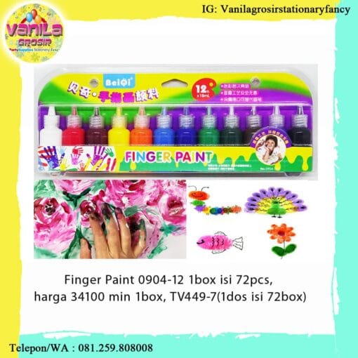 FINGER PAINT / WASHABLE FINGER PAINT PAINTMATE CAT AIR JARI KREASI KREATIVE PROJECT