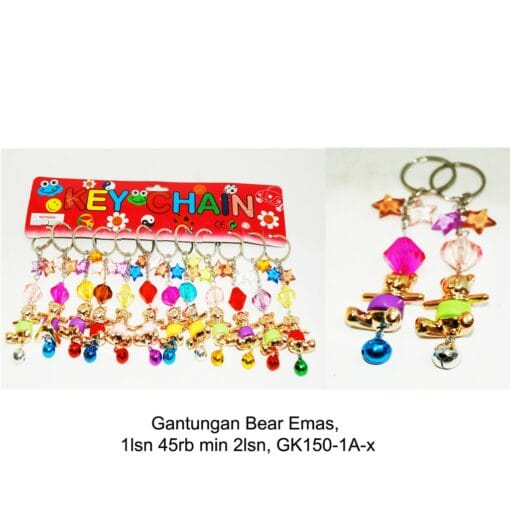 Gantungan Bear Emas