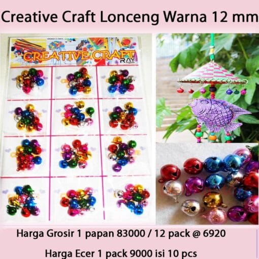 Grosir Lonceng / Klintigan / Krincingan / Bel Krincingan / Lonceng Warna 12 mm
