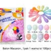 Isi 100 Pcs Balon Macaron/Balon Pastel/Balon latex macaron/Balon Pesta Pastel/Balon Pastel 12 inch
