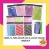(Isi 10Pcs UK L) Kantong Tas Plastik Opp Ultah Motif Garis