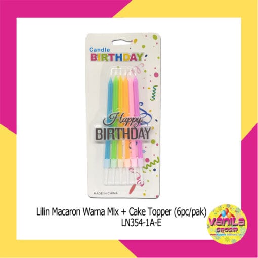 (Isi 6Pcs) Lilin Ulang Tahun Panjang