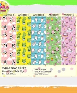 KERTAS KADO MOTIF KAWAI