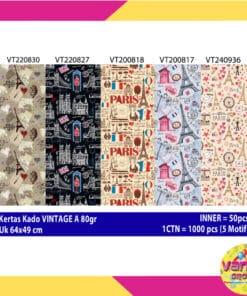 KERTAS KADO MOTIF VINTAGE A