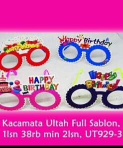 Kacamata ultah full sablon