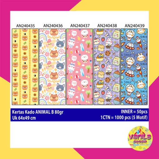 kertas kado cute