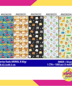 kertas kado setara sanwa sansan wawa