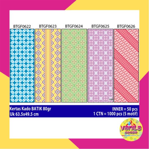 kertas kado motif batik