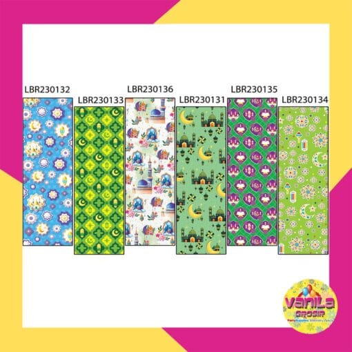 kertas kado motif lebaran idul fitri