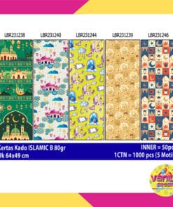 kertas kado motif lebaran idul fitri