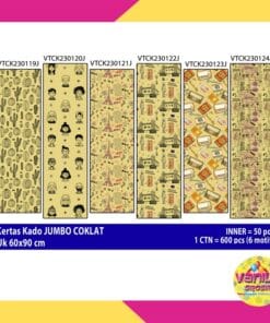 Kertas Kado JUMBO COKLAT VINTAGE