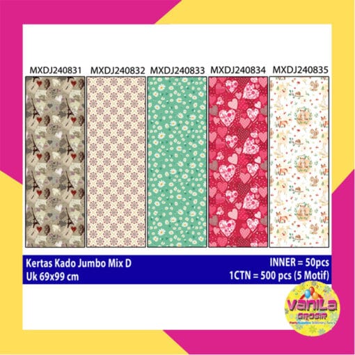 Kertas Kado JUMBO MIX D