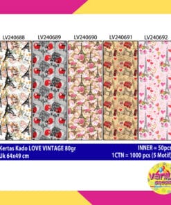 Kertas Kado LOVE PARIS