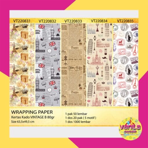 kertas kado paris