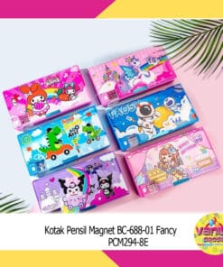 Kotak Pensil Magnet Jumbo Karakter + Rautan