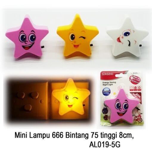 LAMPU TIDUR MOTIF BINTANG