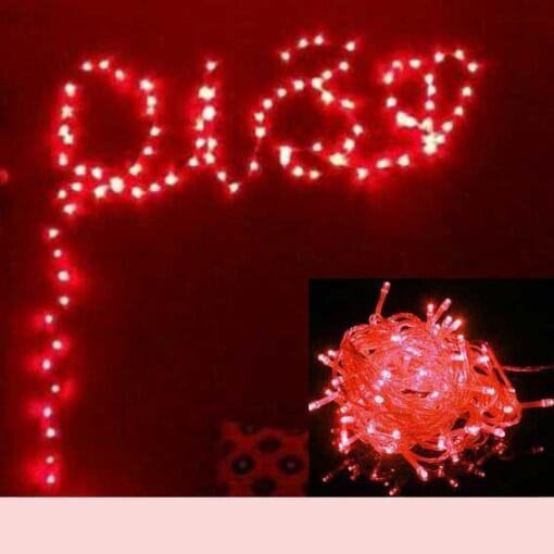 LAMPU TUMBLER 10M MERAH