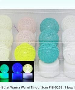 LILIN LED / LILIN LED BULAT / LILIN ELEKTRIK / LILIN LED BULAT WARNA WARNI / SMOKELES CANDLE