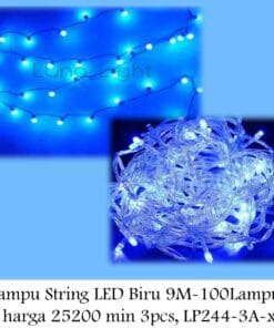 Lampu Tumblr / Lampu Natal LED / Twinkle Light / Lampu Dekorasi Hias / (BIRU)
