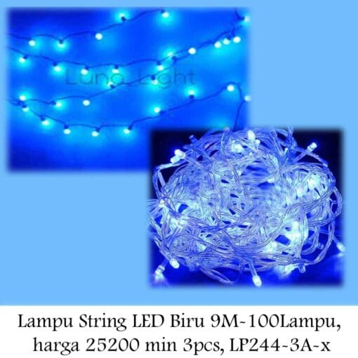 Lampu Tumblr / Lampu Natal LED / Twinkle Light / Lampu Dekorasi Hias / (BIRU)