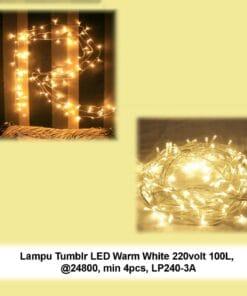 Lampu Tumblr / Lampu Natal LED / Twinkle Light / Lampu Dekorasi Hias / (WARM WHITE)
