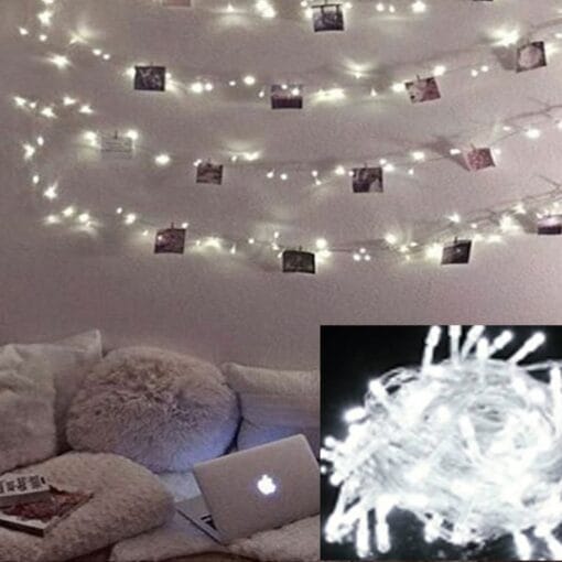 Lampu Tumblr Putih 9M 70 Light LED /Lampu Natal LED / Twinkle Light / Lampu Dekorasi Hias