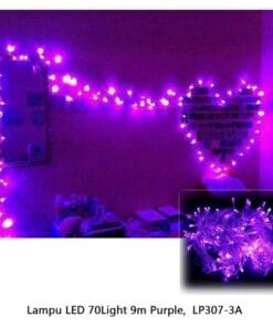 Lampu Tumblr UNGU 9M 70 Light LED /Lampu Natal LED / Twinkle Light / Lampu Dekorasi Hias