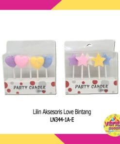 Lilin Aksesoris Love Bintang
