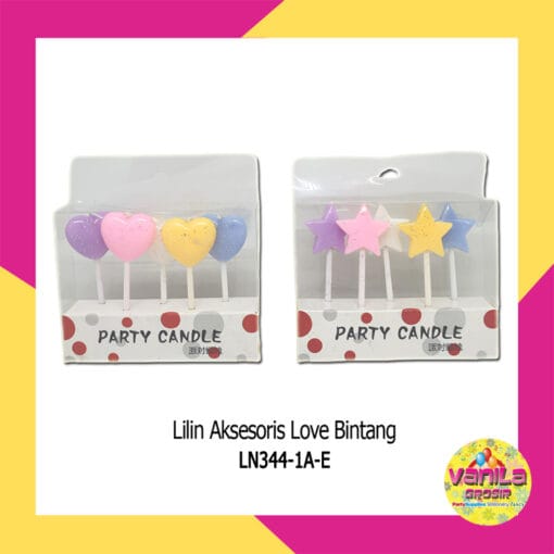 Lilin Aksesoris Love Bintang