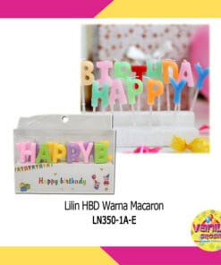 Lilin HBD Warna Macaron