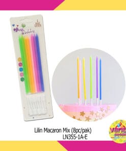 Lilin Macaron Mix 8Pcs