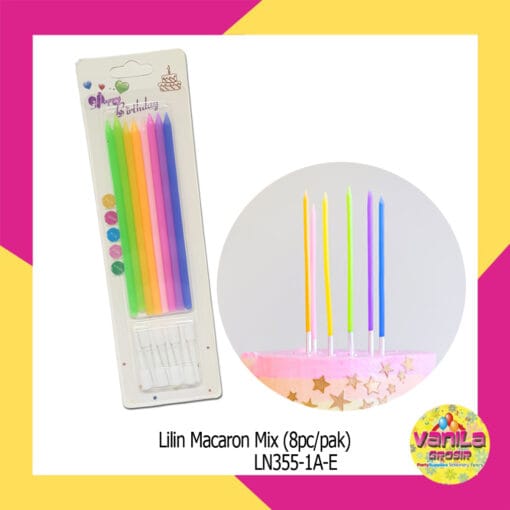Lilin Macaron Mix 8Pcs