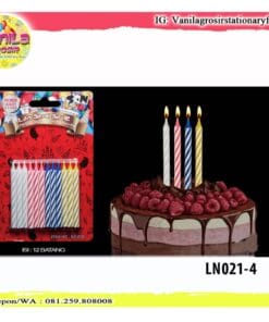 Lilin Spiral Isi 12 / lilin ultah  / lilin happy birthday