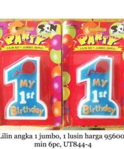 Lilin Ulang Tahun / Lilin Angka 1 / Lilin Angka 1 Jumbo