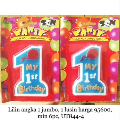Lilin Ulang Tahun / Lilin Angka 1 / Lilin Angka 1 Jumbo