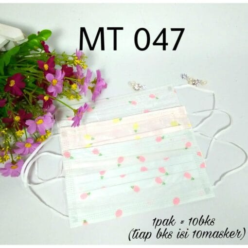 MASKER, MASKER WAJAH, MASKER HIJAB, MASKER WAJAH 3 PLY, MASKER MOTIF, MASKER MULUT - Gambar 7