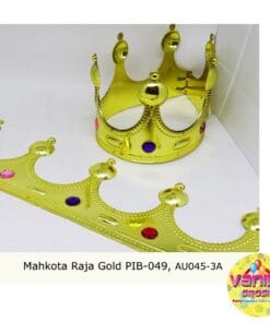 Mahkota Raja Gold Silver/Mahkota Pesta Raja/Mahkota Ultah Raja Gold Silver/Crown Party King
