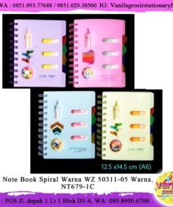 NOTEBOOK SPIRAL WARNA (A6)