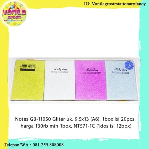 NOTES GLITER A6 9