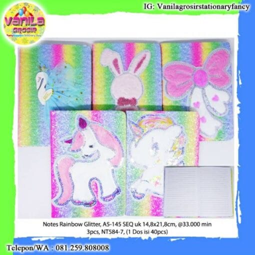 NOTES RAINBOW GLITTER