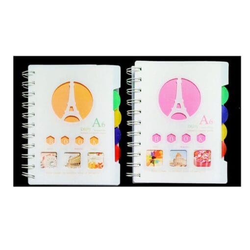 NOTEBOOK SPIRAL MOTIF PARIS WARNA