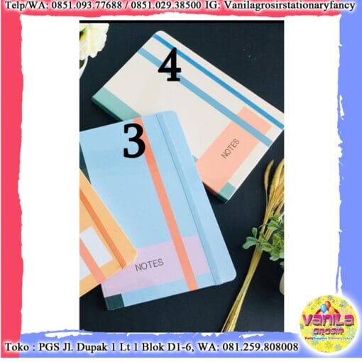 BUKU AGENDA TALI POLOS WARNA WARNI