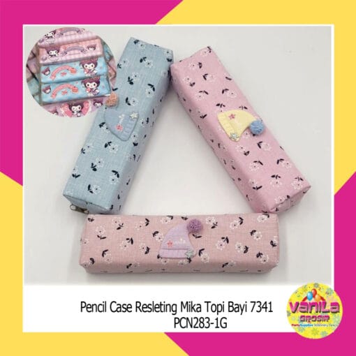Pencil Case Resleting Mika Topi Bayi