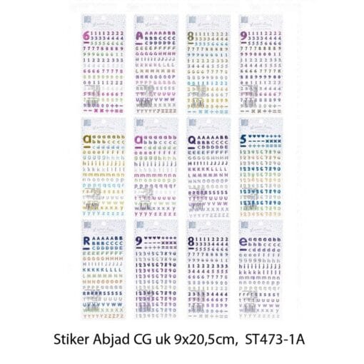 STICKER ABJAD