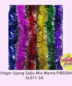 Slinger Ujung Salju Mix Warna/Tinsel Rumbai/Rumbai Warna Warni/Slinger Tebal Polos Tinsel