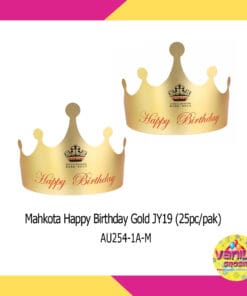 Topi Mahkota HBD Gold Kertas